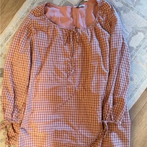 Gingham Check Mini Dress